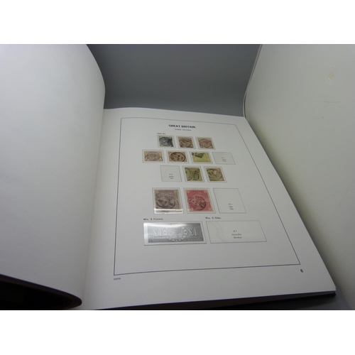 848 - A Stanley Gibbons album volume 1, 1840-1970 of Great Britain stamps with pre-printed pages, partiall... 