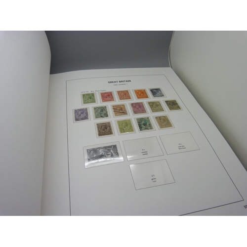 848 - A Stanley Gibbons album volume 1, 1840-1970 of Great Britain stamps with pre-printed pages, partiall... 