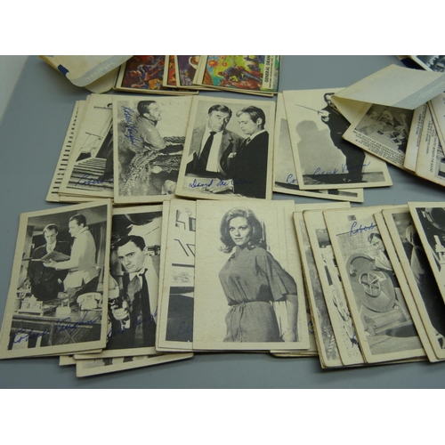 856 - A collection of A. & B.C. The Man From U.N.C.L.E. and other collectors cards