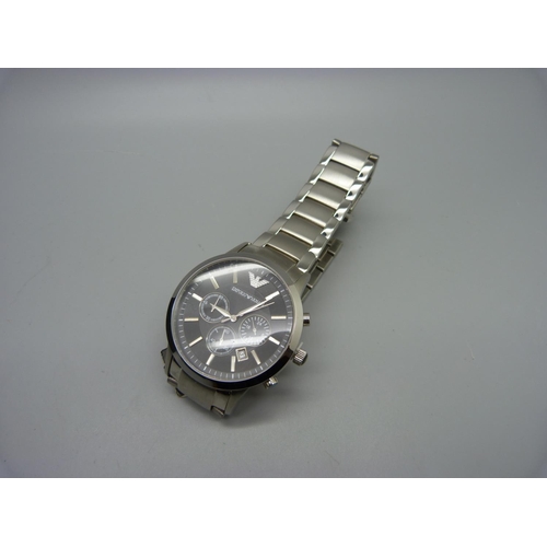 878 - An Emporio Armani wristwatch, boxed