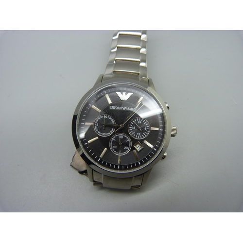 878 - An Emporio Armani wristwatch, boxed