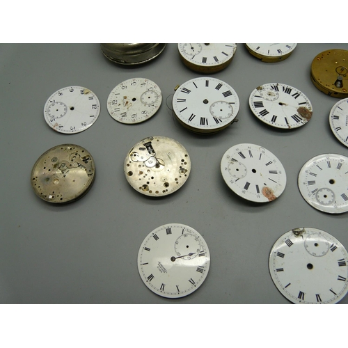 914 - Pocket watch movements and a Yankee Bicycle Watch