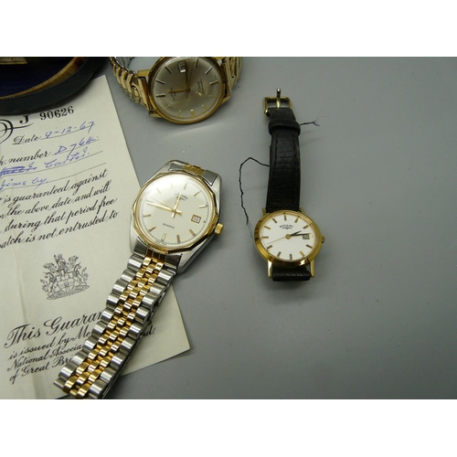 927 - Five Rotary wristwatches, two boxed