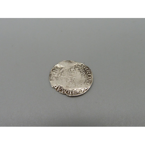 964 - A Charles I 1625 silver two pence coin