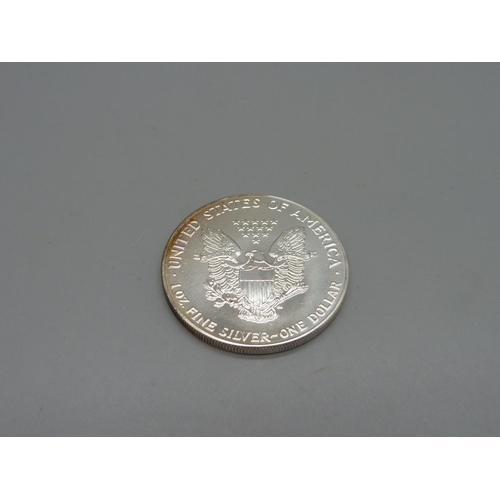 967 - A U.S. 1oz. fine silver one dollar coin, 1992