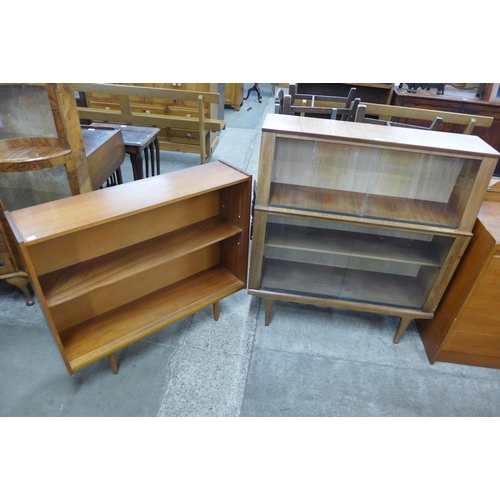 100 - Two teak bookcases