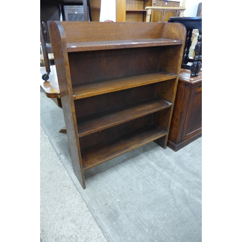 182 - An oak open bookcase