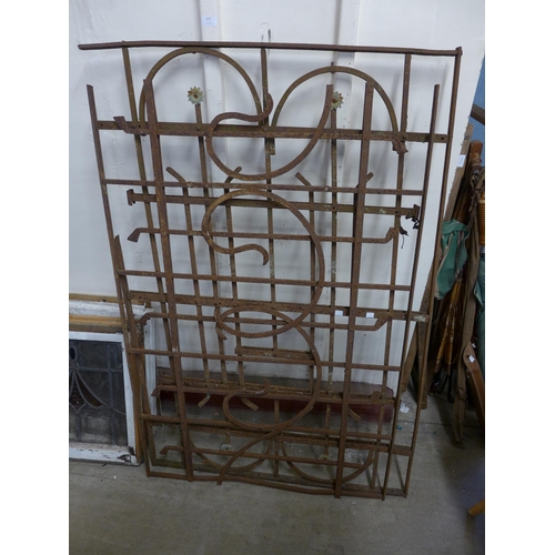 257 - Two French wrought iron railings