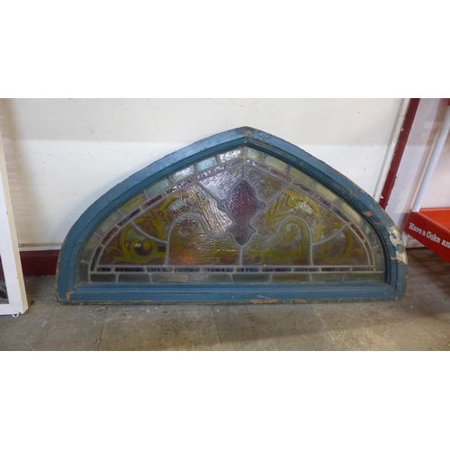 286 - A Victorian stained glass window