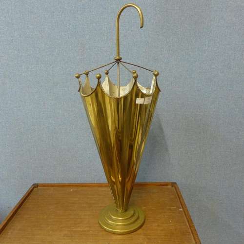 293 - A brass umbrella stand