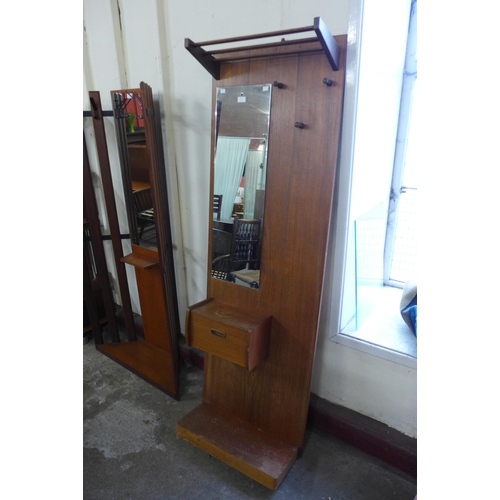 57 - A teak hallstand