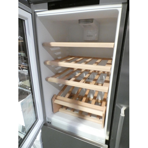 3114 - AEG Side by Side Fridge Freezer With Wine Anti-fingerprint Stainless Steel Door (Model S93200KDMO/S9... 