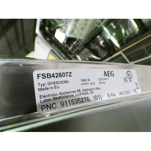 3129 - AEG Fully Integrated Dishwasher (H818xW596xD550) - model no. FSB42607Z - original RRP £382.50 inc. V... 
