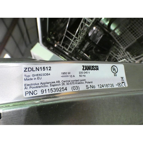 3130 - Zanussi Fully Integrated Dishwasher (H818xW596xD550) model no ZDLN1512, original RRP £332.50 inc. VA... 