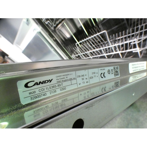 3134 - Candy Fully Integrated Dishwasher (H820xW598xD550) model no CDI 1LS38S-80/T, original RRP £249.17 in... 