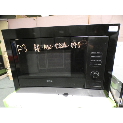 3139 - CDA Built In Microwave with Grill - Left Hinge Opening (H388xW594xD390) - model no. VM231BL - origin... 