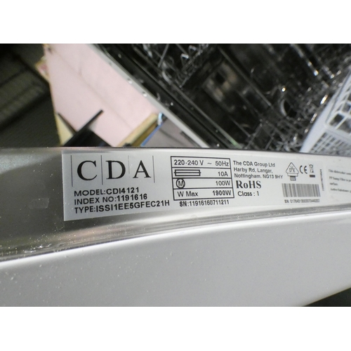 3142 - CDA Integrated Slimline Dishwasher (H820xW448xD550) - model no. CDI4121 - original RRP £315.83 inc. ... 