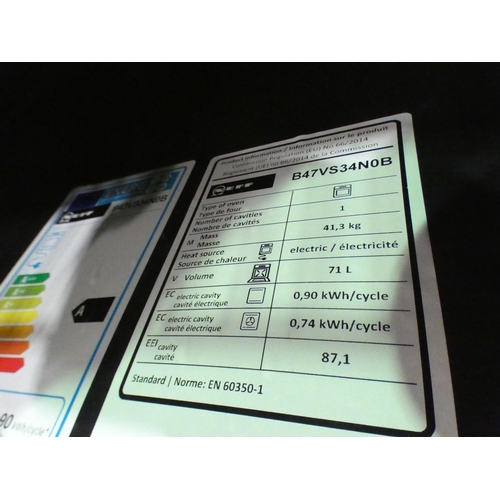3152 - Neff N90 Single Oven Home Connect - Slide & Hide with VarioSteam (H595xW596xD548) model no B47VS34NO... 