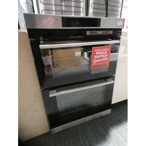 3162 - AEG Built-In Double Oven ( H888xW594xD548/ Model - DCK73110M ), original RRP £857.50 inc. VAT * This... 