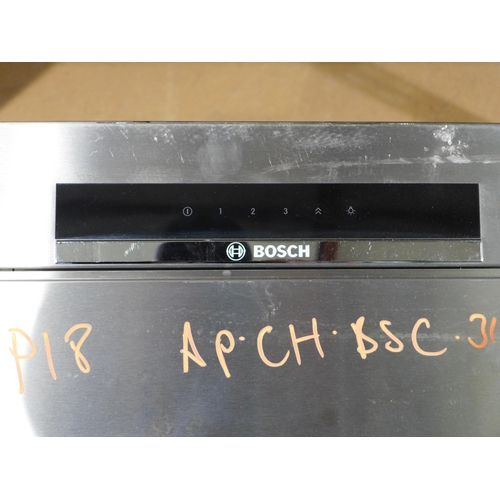 3005 - Bosch Angled Glass Chimney Hood (H898xW790xD467) model no DWK87BM60B/ Type:- HBD-KNBG-V, original RR... 