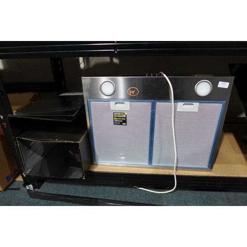 3006 - Zanussi Chimney Hood (H678xW600xD450) model no ZFT516X, original RRP £265.83 inc. VAT * This lot is ... 