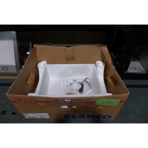 3007 - Blanco Samos 1.0 Bowl Composite U/mount White (53x41cm), model no 525797, original RRP £332.50 inc. ... 