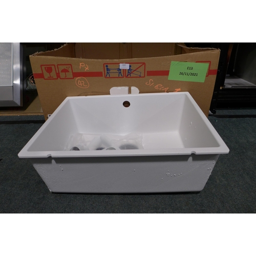 3007 - Blanco Samos 1.0 Bowl Composite U/mount White (53x41cm), model no 525797, original RRP £332.50 inc. ... 