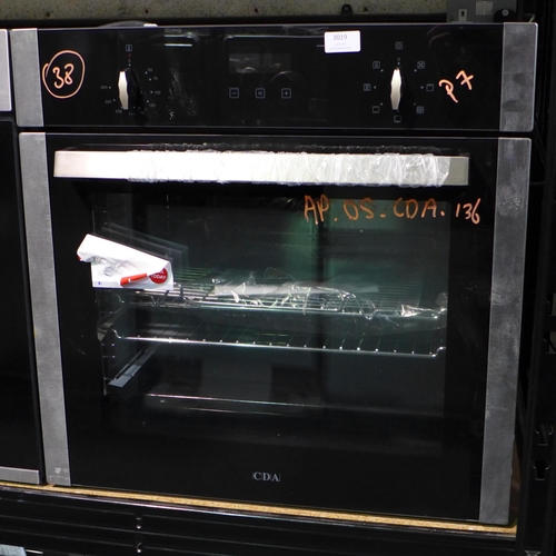 3019 - CDA Single Multi-Function Oven H595xW595xD567 model no SK310SS/1, original RRP £300.00 inc. VAT * Th... 