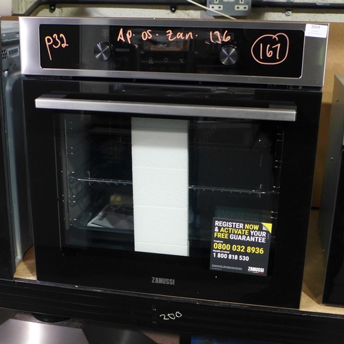 3064 - Zanussi FanCook Single Oven (H594xW594xD568) model no ZOCND7X1, original RRP £324.17 inc. VAT * This... 