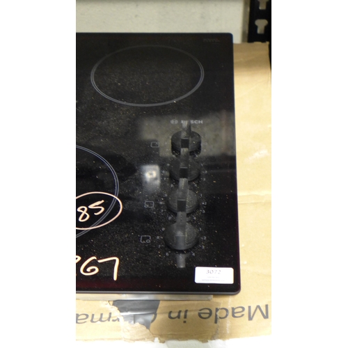 3072 - Bosch Ceramic 4 Zone Hob  (H46xW592xD522) model no PKE611CA1E, original RRP £290.84 inc. VAT * This ... 