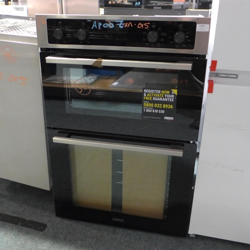 3100 - Zanussi Built In Airfry Double Oven (H888xW594xD568), model no ZKGNA4X1, original RRP £440.84 inc. V... 