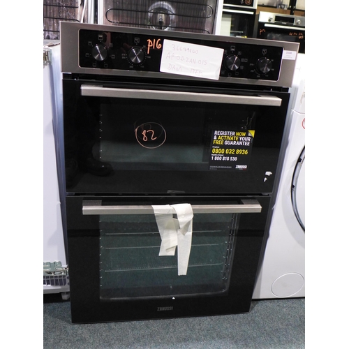 3104 - Zanussi Built In Airfry Double Oven  (H888xW594xD568) model no ZKCNA4X1, original RRP £440.84 inc. V... 