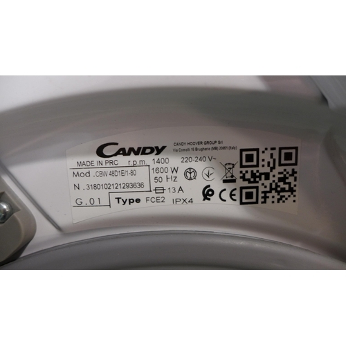 3106 - Candy Smart 1400RPm Integrated Washing Machine (8kg)  H820xW600xD525, model no CBW 48D1E, original R... 