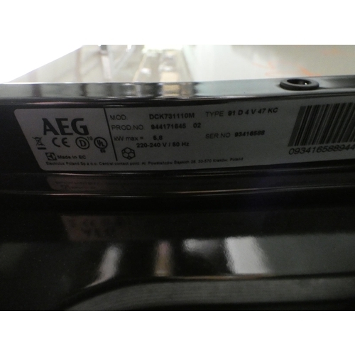 3162 - AEG Built-In Double Oven ( H888xW594xD548/ Model - DCK73110M ), original RRP £857.50 inc. VAT * This... 