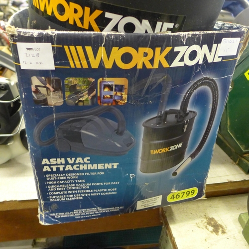 2128 - Workzone AshVak workshop vacuum cleaner