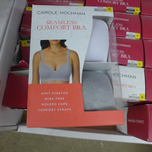 2186 - 17 Carole Hochman seamless comfort bras - boxed