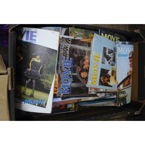 2192a - Box of DVD & Movie magazines