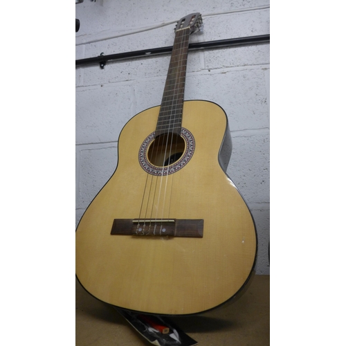 2245 - 2 Acoustic guitars, one in case