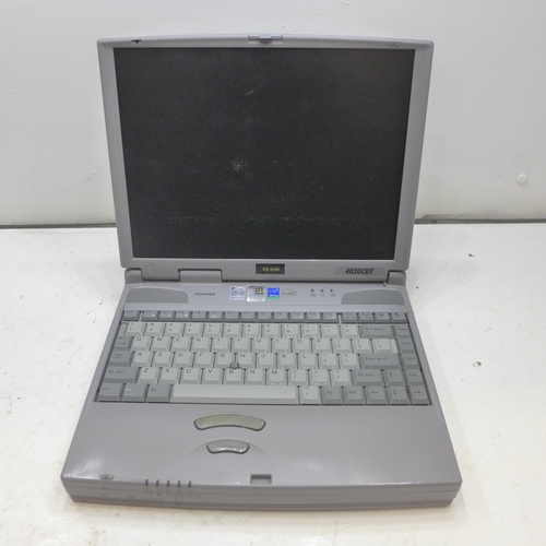 2282 - 1990's Toshiba satellite laptop with charger in laptop bag