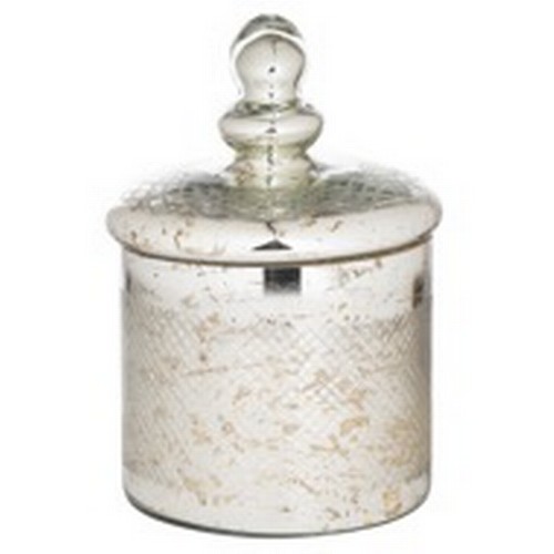 1411 - A silver etched trinket jar with lid (2188105)   #