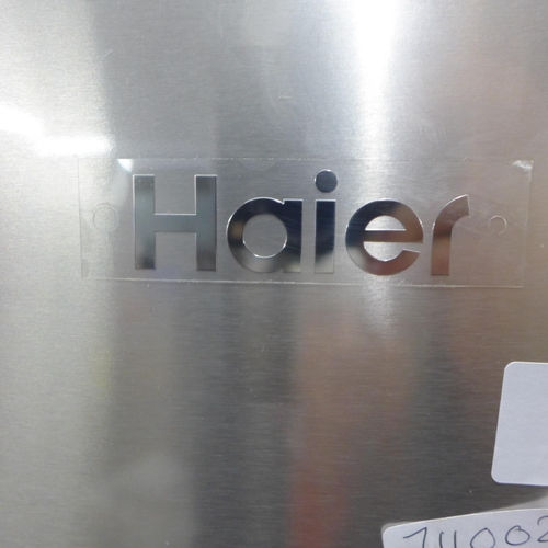 2345 - Haier stainless steel double door American style fridge freezer