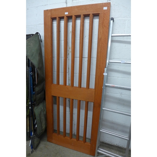 2471 - Hardwood slatted door (no glass inserts)