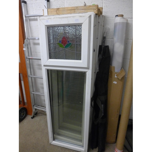 2476 - 5 Stained glass Upvc double glazed windows