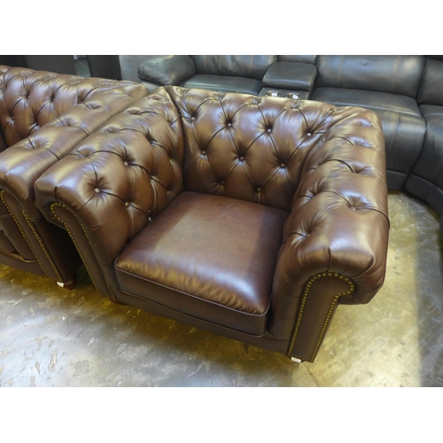 1301 - New Allington brown leather armchair, original RRP £833.33 + VAT (4083-8) * This lot is subject to V... 