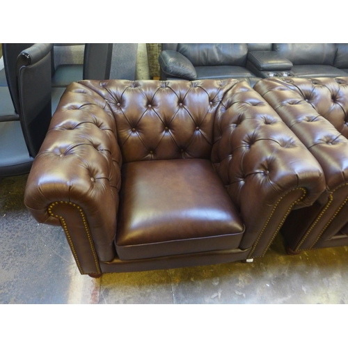 1302 - New Allington brown leather armchair, original RRP £833.33 + VAT (4083-9) * This lot is subject to V... 