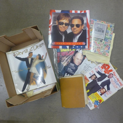 1110 - A box of vintage magazines and ephemera including The Beatles By Royal Command **PLEASE NOTE THIS LO... 