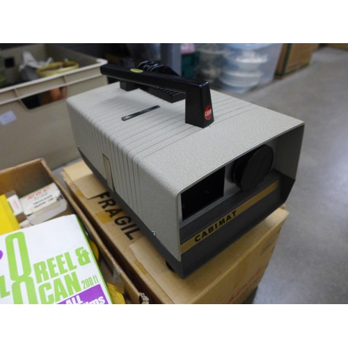 1112 - A collection of slide projectors and slides and other equipment **PLEASE NOTE THIS LOT IS NOT ELIGIB... 