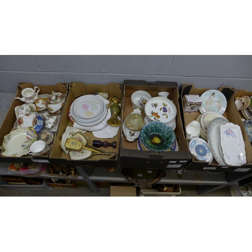 1114 - Seven boxes of decorative china, etc. **PLEASE NOTE THIS LOT IS NOT ELIGIBLE FOR POSTING AND PACKING... 