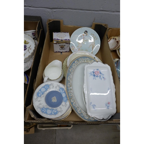 1114 - Seven boxes of decorative china, etc. **PLEASE NOTE THIS LOT IS NOT ELIGIBLE FOR POSTING AND PACKING... 