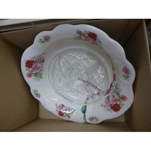 1135 - Four boxes of decorative china, etc. **PLEASE NOTE THIS LOT IS NOT ELIGIBLE FOR POSTING AND PACKING*... 